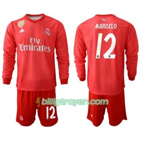 Billige Fotballdrakter Real Madrid Marcelo 12 Barn Tredjedraktsett 2018/19 Langermet